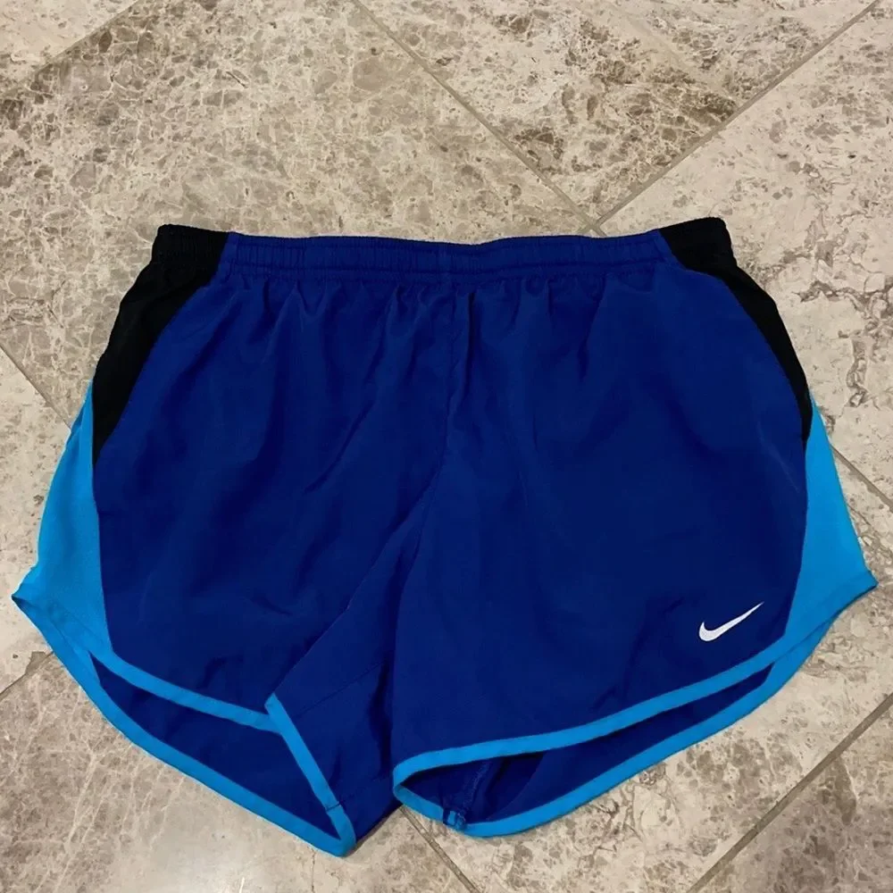 Nike Dri-Fit Tempo Running Shorts Small Blue